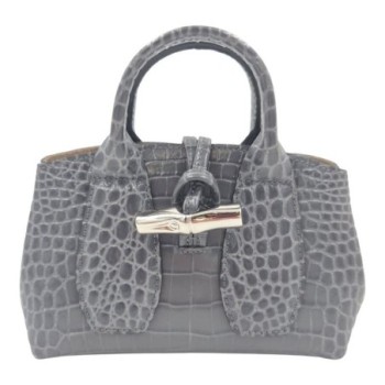 SAC LONGCHAMP ROSEAU XS GRIS 21 X 12,5 X 8 CM