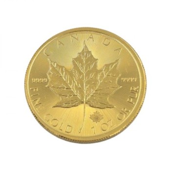 PIECE OR JAUNE 24 CT 50 DOLLARS CANADIEN DE 2015  31.12GR 3CM DE DIAMETRE