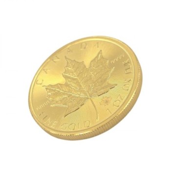 PIECE OR JAUNE 24 CT 50 DOLLARS CANADIEN DE 2015  31.12GR 3CM DE DIAMETRE