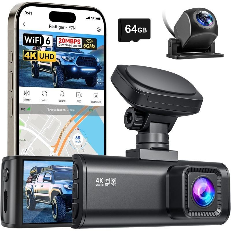 REDTIGER 4K WIFI APP CONTROL GPS TRACKING