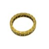 BAGUE OR JAUNE DIAMANTS 5.7 GRS 1CARAT  H.SI