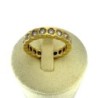 BAGUE OR JAUNE DIAMANTS 5.7 GRS 1CARAT  H.SI