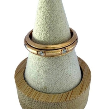 BAGUE PIAGET POSSESSION OR ROSE DIAMANTS 7.86 GRS