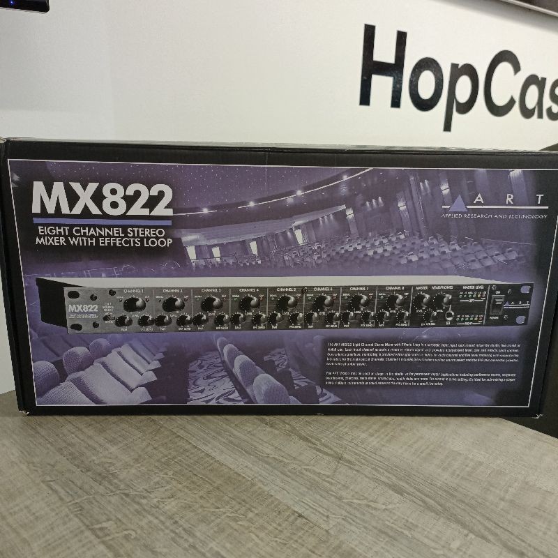 ART MX 822 MIXER WITH EFFECTS LOOP 8 CHANNEL