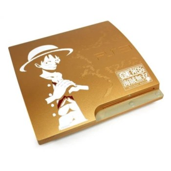 CONSOLE PS3 SILM 320GB GOLD EDITION ONE PIECE JAP + JEU PS3 MANETTE GOLD