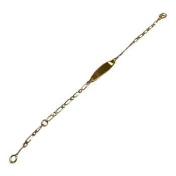 GOURMETTE ENFANT OR JAUNE 18CT 2.36GRS 11.5 13.5 CM