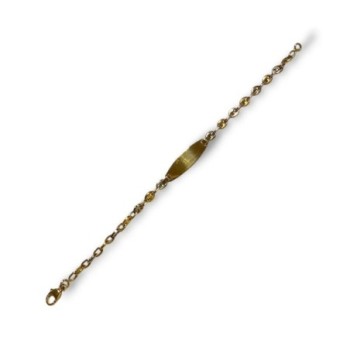 GOURMETTE ENFANT 2 ORS GRAINES DE CAFE 18CT 4.40GRS 11.5 13.5 CM