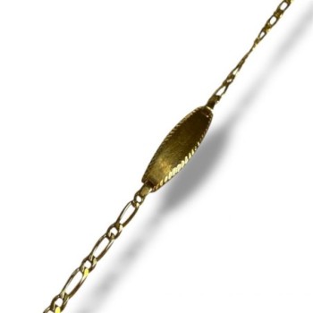 GOURMETTE ENFANT OR JAUNE 18CT 2.36GRS 11.5 13.5 CM