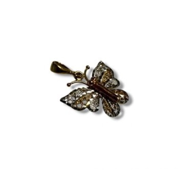 PENDENTIF PAPILLON 2 ORS 9CT 1.16GRS 2 X 1.8 CM