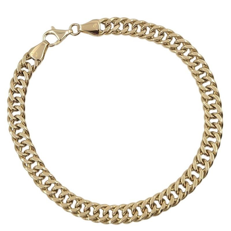 BRACELET OR JAUNE 18K 9.97GR 20,5CM 0,7CM DE LARGEUR