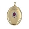 PENDENTIF OR JAUNE 18K 8.38GR DTS/RUBIS 4,5 X 2,6 CM