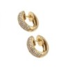 B.O. OR JAUNE 18K 5.97GR DIAMANTS 1,5 CM DE DIAMETRE