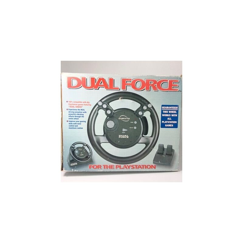 VOLANT PS1 DUAL FORCE + PEDAL GAMESTER