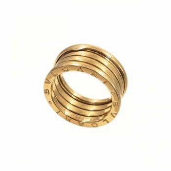 BAGUE BVLGARI OR JAUNE 18K B.ZERO1 4 RANGS 11.75GR T 58