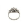 BAGUE OR BLANC 18K 4.1GR DIAMANTS  T56