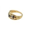 BAGUE OR JAUNE 18K 3.5GR DTS/SAPHIR T53