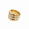BAGUE 3 ORS  18K 14.73GR DIAMANTS T58