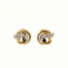 B.O. OR JAUNE 18K 1.29GR ZIRCONS 1 CM DE DIAMETRE