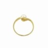 BAGUE OR JAUNE 18K 1.9GR PERLE T55
