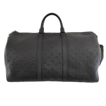 LOUIS VUITTON KEEPAL 50 CUIR NOIR MNG