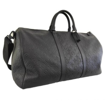 LOUIS VUITTON KEEPAL 50 CUIR NOIR MNG