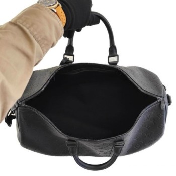 LOUIS VUITTON KEEPAL 50 CUIR NOIR MNG