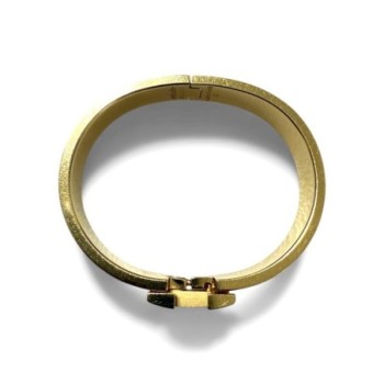 BRACELET HERMES CLIC H ORANGE PM GOLD
