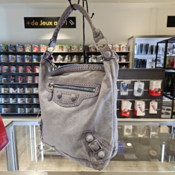 SAC A MAIN BALENCIAGA DAY GÉANT BLEU EN CUIR