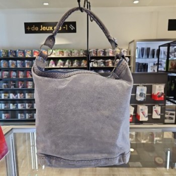 SAC A MAIN BALENCIAGA DAY GÉANT BLEU EN CUIR