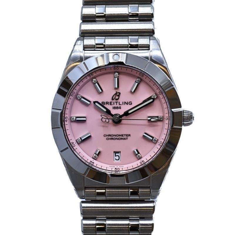 BREITLING CHRONOMAT 32 PINK DIAMOND DIAL A77310101K1A1
