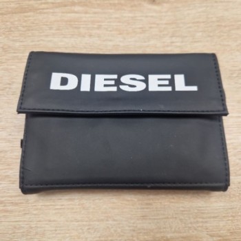 PORTEMONNAIE DIESEL YOSHI SNAP NYLON NOIR