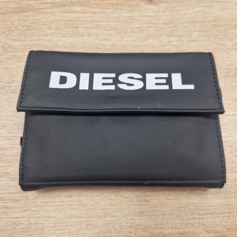 PORTEMONNAIE DIESEL YOSHI SNAP NYLON NOIR