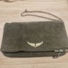 SAC BANDOULIERE ZADIG & VOLTAIRE ROCK DAIM KAKI