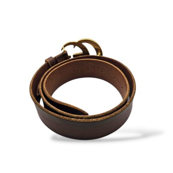 CEINTURE GUCCI GG MARMONT CUIR MARRON 80-32