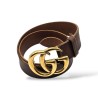 CEINTURE GUCCI GG MARMONT CUIR MARRON 80-32