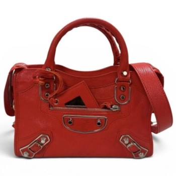 SAC A MAIN BALENCIAGA CITY ROUGE MINI