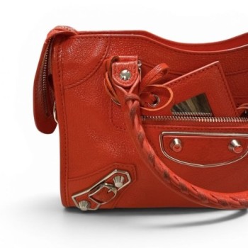 SAC A MAIN BALENCIAGA CITY ROUGE MINI