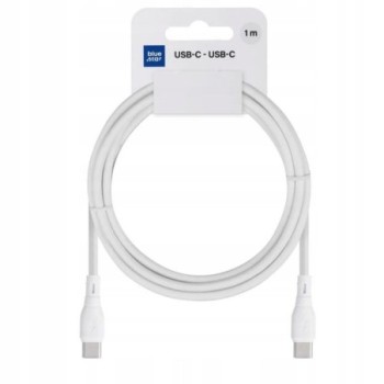 CABLE USB-C TO USB-C 3A 60W 1M WHITE