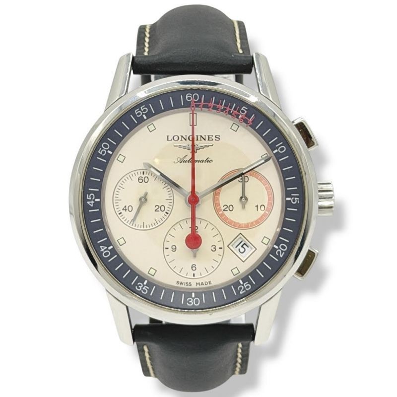 MONTRE LONGINES HERITAGE CHRONOGRAPH - 41MM - BOITE & SS PAPIER (Bracelet neuf)