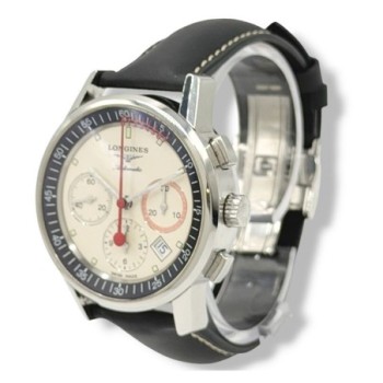 MONTRE LONGINES HERITAGE CHRONOGRAPH - 41MM - BOITE & SS PAPIER (Bracelet neuf)
