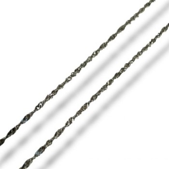 CHAINE OR BLANC 18CT 0.84GRS 44.5CM