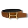 CEINTURE HERMES BOUCLE ROYAL NOIR BRUN T85