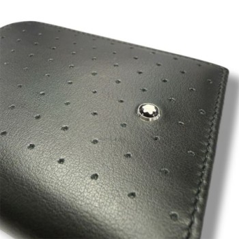 MONTBLANC - URBAN RACING SPIRIT BUSINESS CARD HOLDER 4CC WITH VIEW - CARD HOLDERS - BLACK