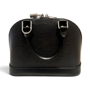 SAC A MAIN LOUIS VUITTON ALMA BB CUIR EPI NOIR