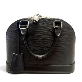 SAC A MAIN LOUIS VUITTON ALMA BB CUIR EPI NOIR