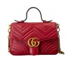 SAC GUCCI MARMONT FLAP ROUGE EN CUIR FULLSET