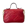 SAC GUCCI MARMONT FLAP ROUGE EN CUIR FULLSET