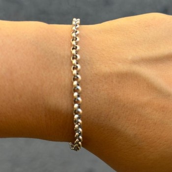 BRACELET OR BLANC 18CT 3.43 GRS