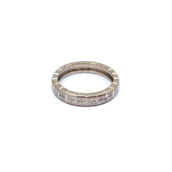 BAGUE CHOPARD ICE CUBE OR BLANC 18CT 6.97G T61