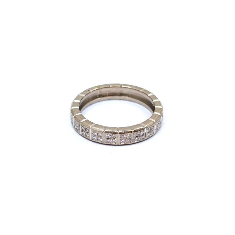 BAGUE CHOPARD ICE CUBE OR BLANC 18CT 6.97G T61